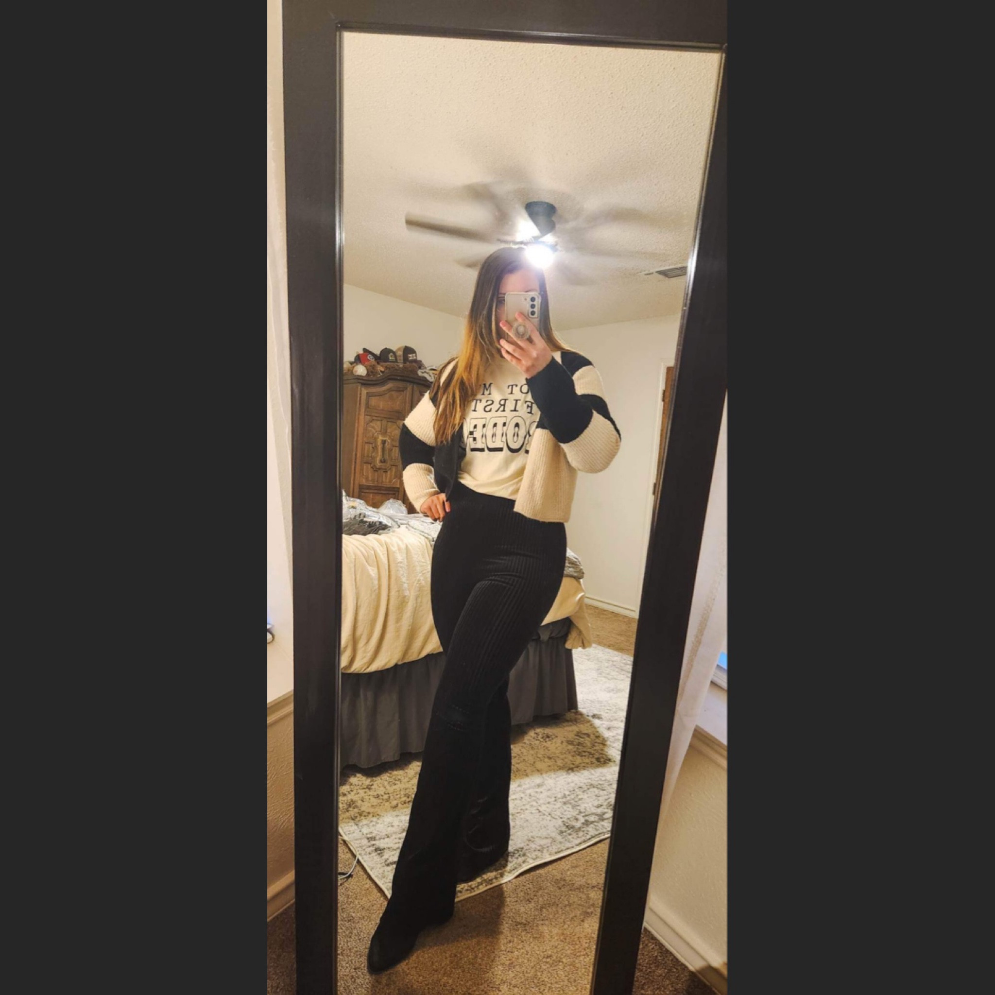 This sweater AND the shirt are both on sale right now 😍. I’m also loving these Free People pants dupes  

#LTKsalealert #LTKSale #LTKFind