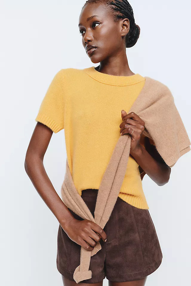 Mercer Cashmere Short Sleeve Sweater | Anthropologie (US)