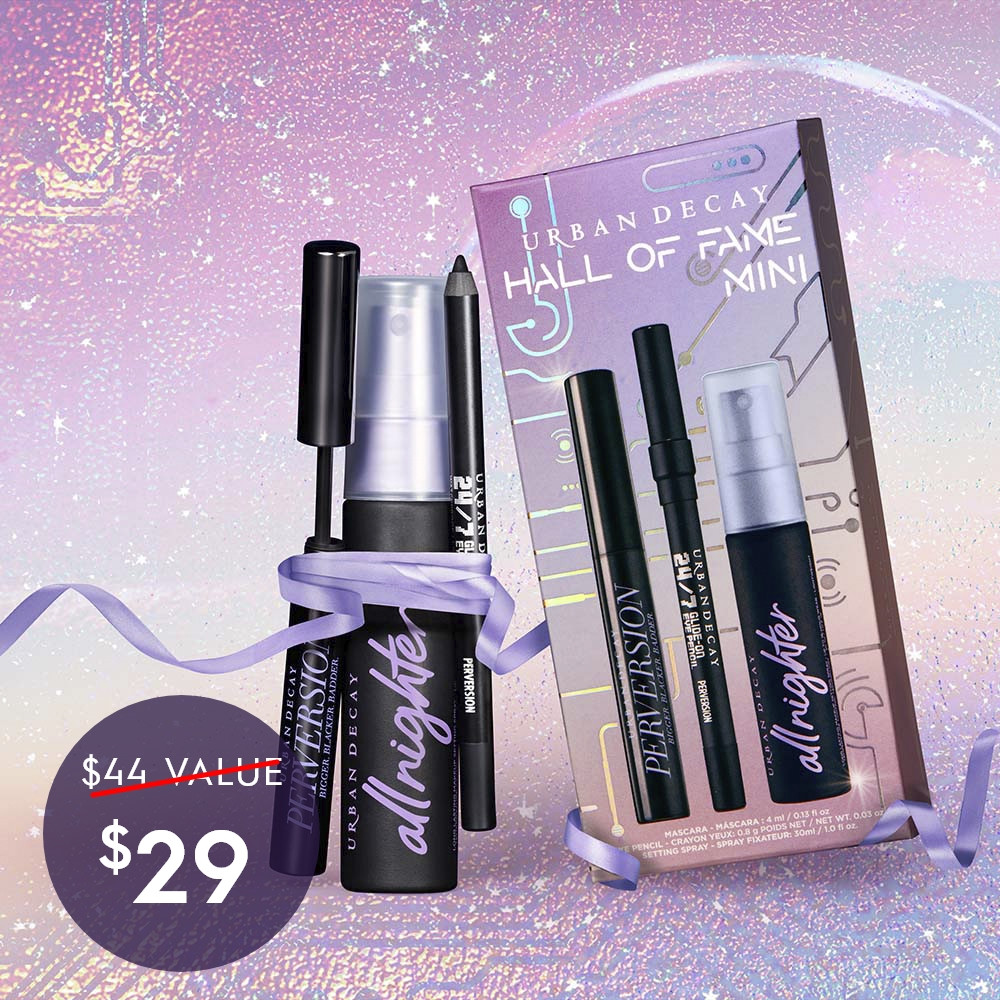 Hall of Fame Mini - Mascara, Eyeliner & Setting Spray Gift Set | Urban Decay US