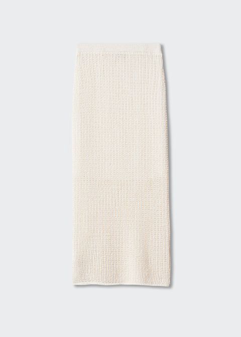 Openwork knitted skirt -  Women | Mango USA | MANGO (US)