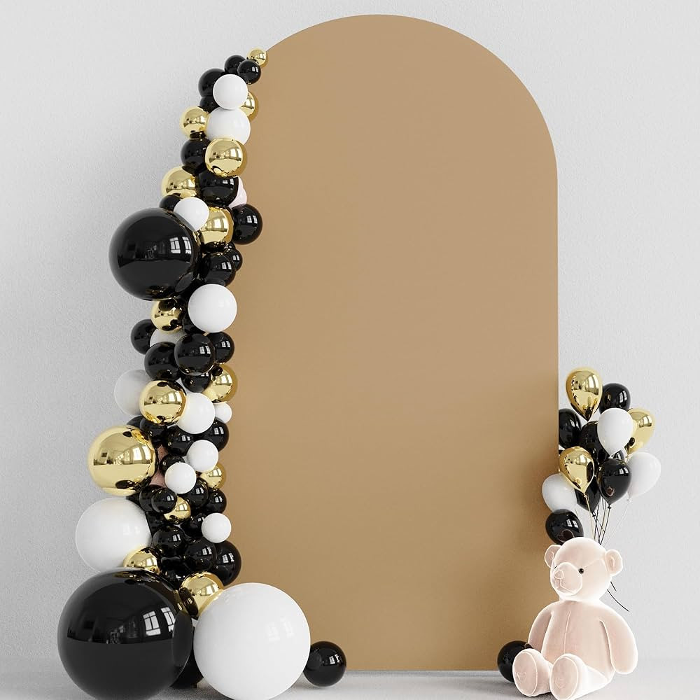 Wokceer 7.2FT Wedding Arch Cover Spandex Fitted Wedding Arch Stand Covers Round Top Chiara Arch B... | Amazon (US)