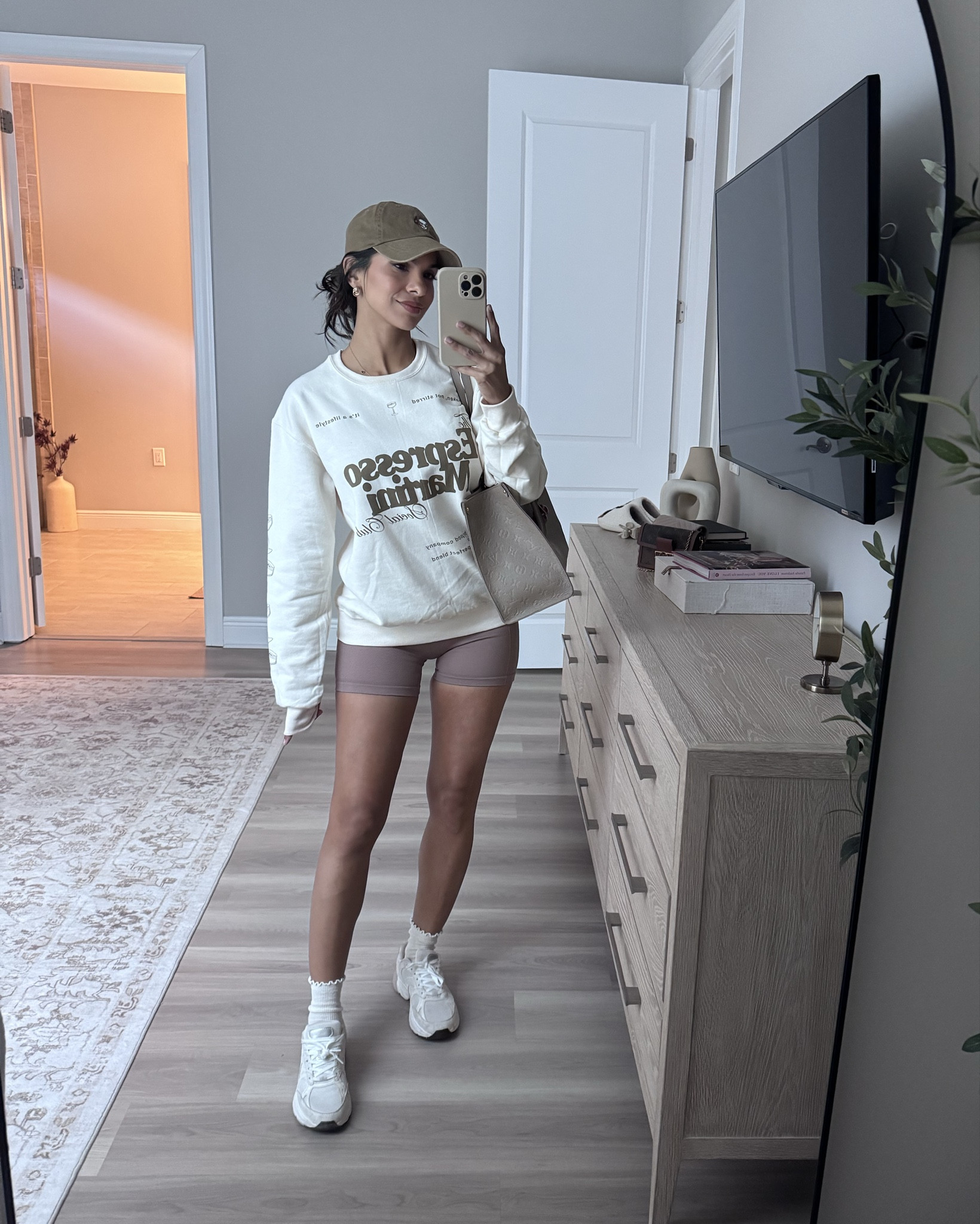 Expresso martini sweatshirt. Wearing it all year long cuz I’m always cold ✌️the martinis on the sleeves sold me😍 #

#LTKActive #LTKmomlife #LTKootd