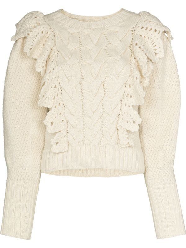 Ulla Johnson Romina Pullover Mit Rüschen - Farfetch | Farfetch Global