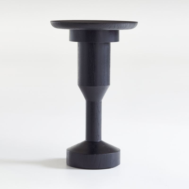 Statuer Black Wood End Table + Reviews | Crate and Barrel | Crate & Barrel