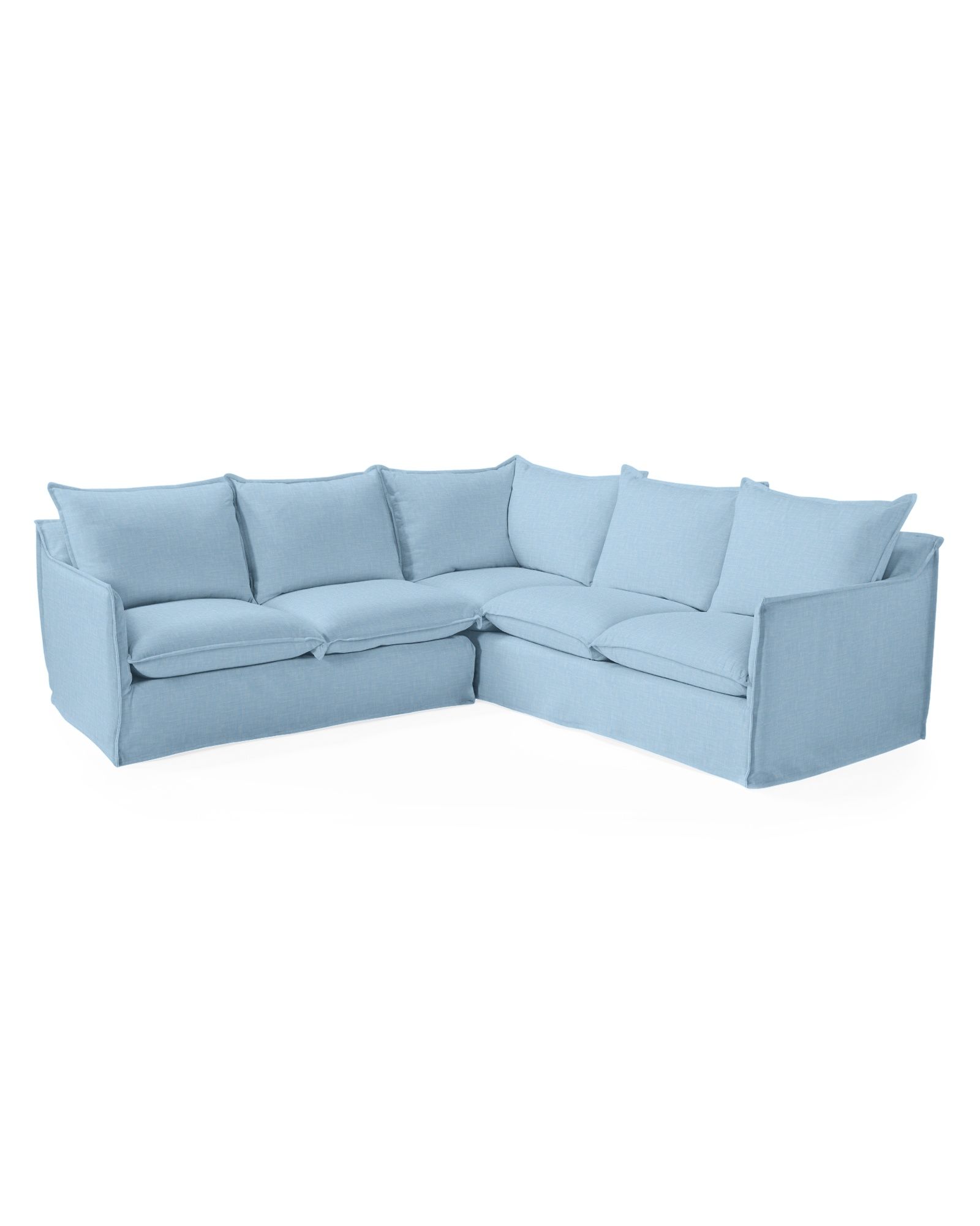 Sundial Outdoor Slipcovered Sectional - Right-Facing | Serena and Lily