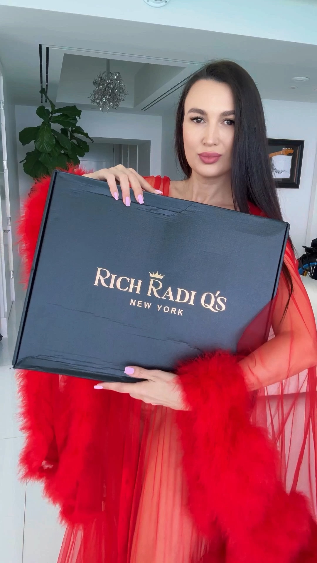 Date night out spring outfit. Use my Discount Promo Code “Iryna20” for 20% off for any order on the richradiqs.com website

I’m in love with this velvet blouse with crystals and the cropped feather-trim pants. The blouse and pants I’m wearing are both size S

#LTKootd #LTKgrwm #LTKdayinmylife