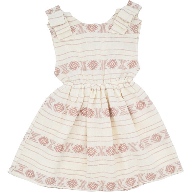 Agnes Sleeveless Pinafore Dress, Dust Pink | Maisonette