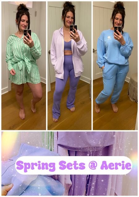 Bright and happy new spring colors and sets at Aerie
Loungewear
Comfort
Workout
Beachwear
Swim cover up


#LTKSpringSale 

#LTKsalealert #LTKmidsize