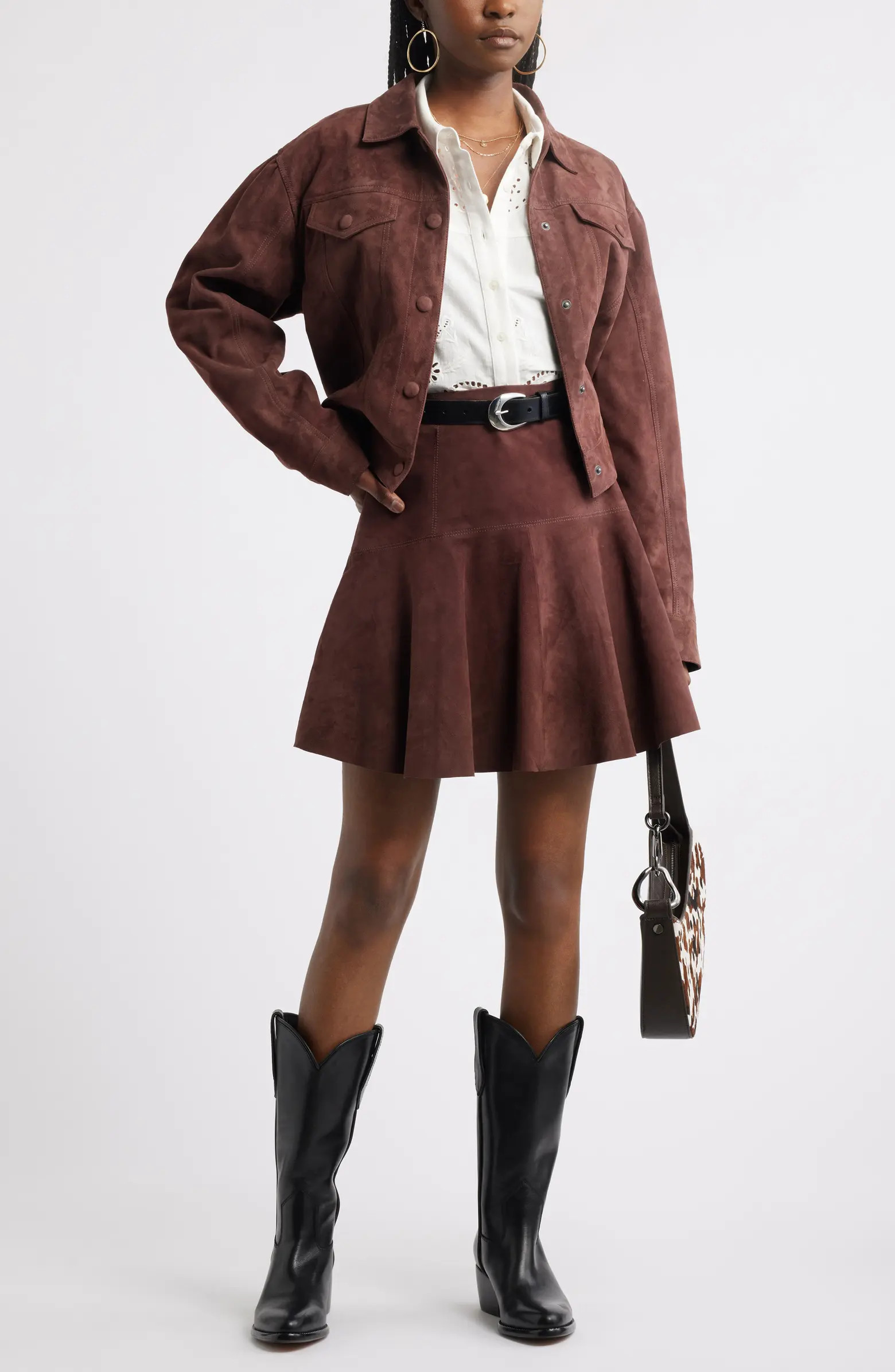 Treasure & Bond Suede Miniskirt | Nordstrom | Nordstrom