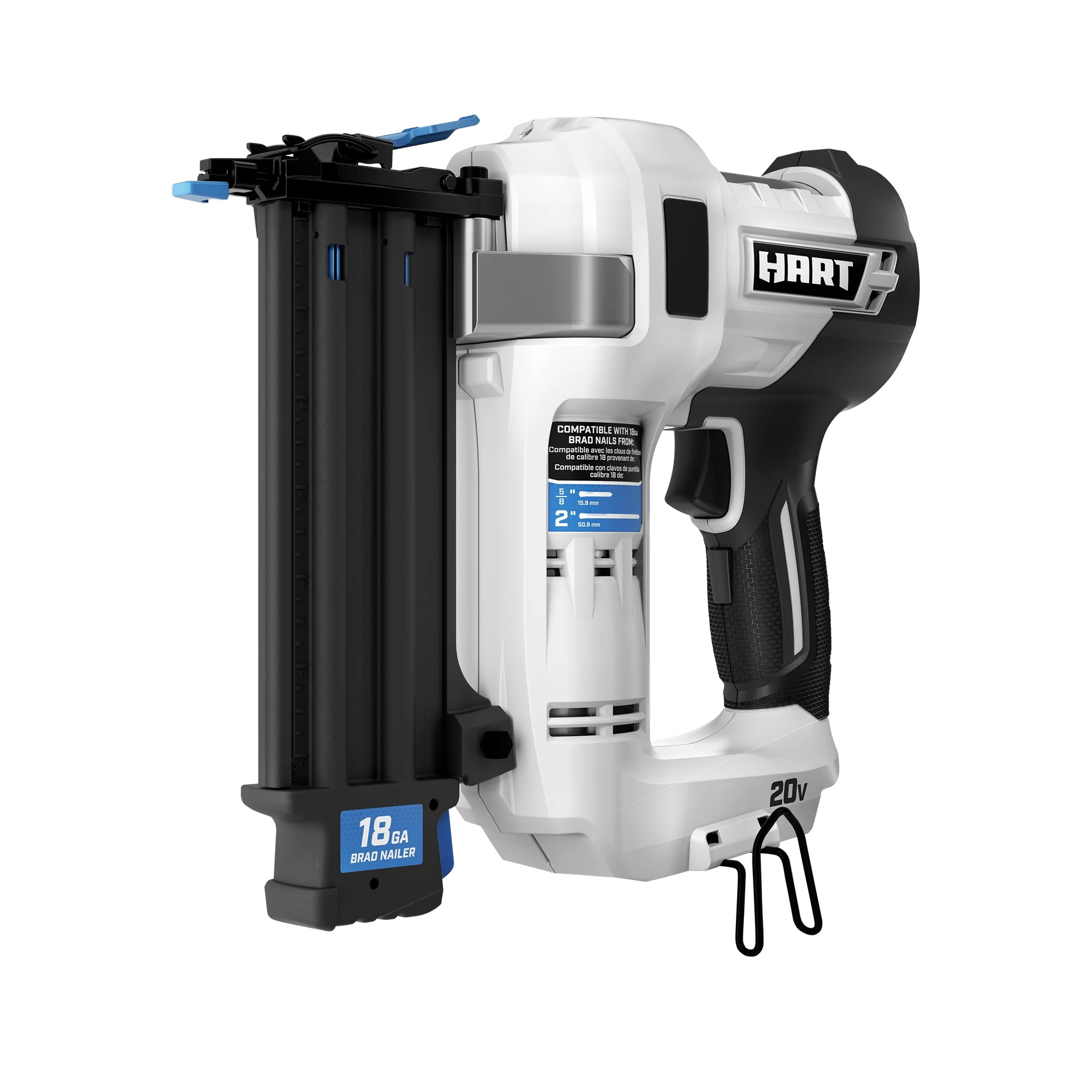 HART 20-Volt 18-Gauge 2-inch Brad Nail Gun (Battery Not Included) - Walmart.com | Walmart (US)