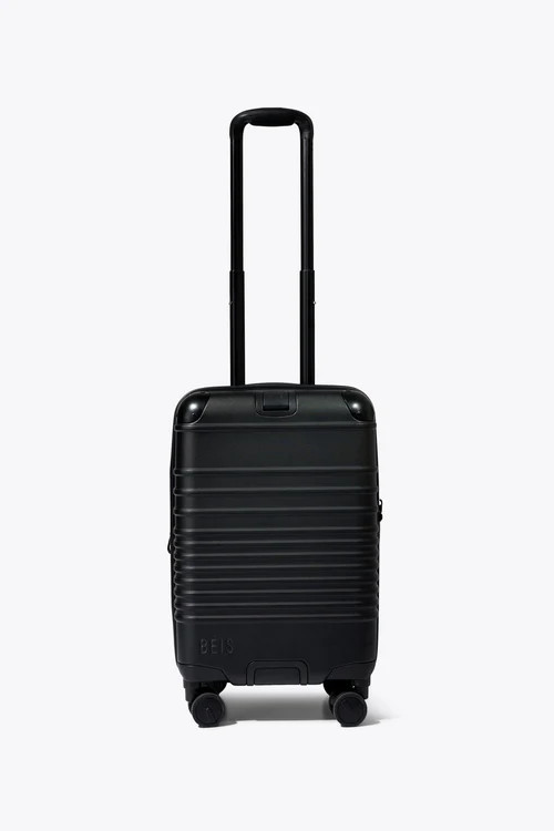 Black Connecting Luggage Set - Carry On & Check-In Suitcases That Roll Together | BEIS