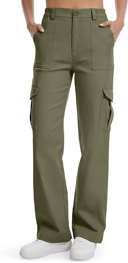 SEVEGO Tall Women's 32/34/36 Inseam Cargo Pants Straight Leg Casual Relaxed Work Trousers Streetw... | Amazon (US)