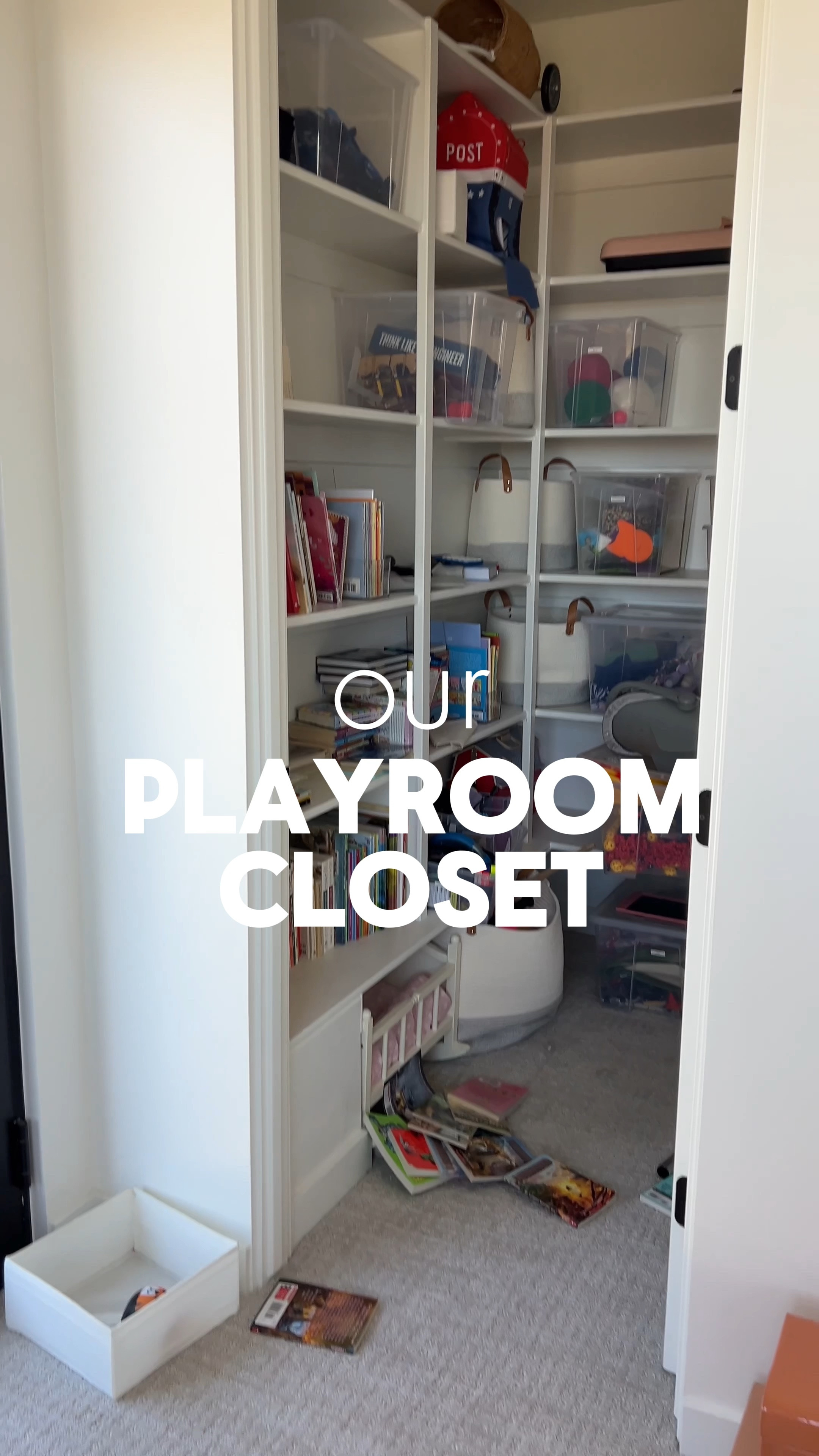 Finally organized the playroom closet and I love how it turned out! 

#LTKHome