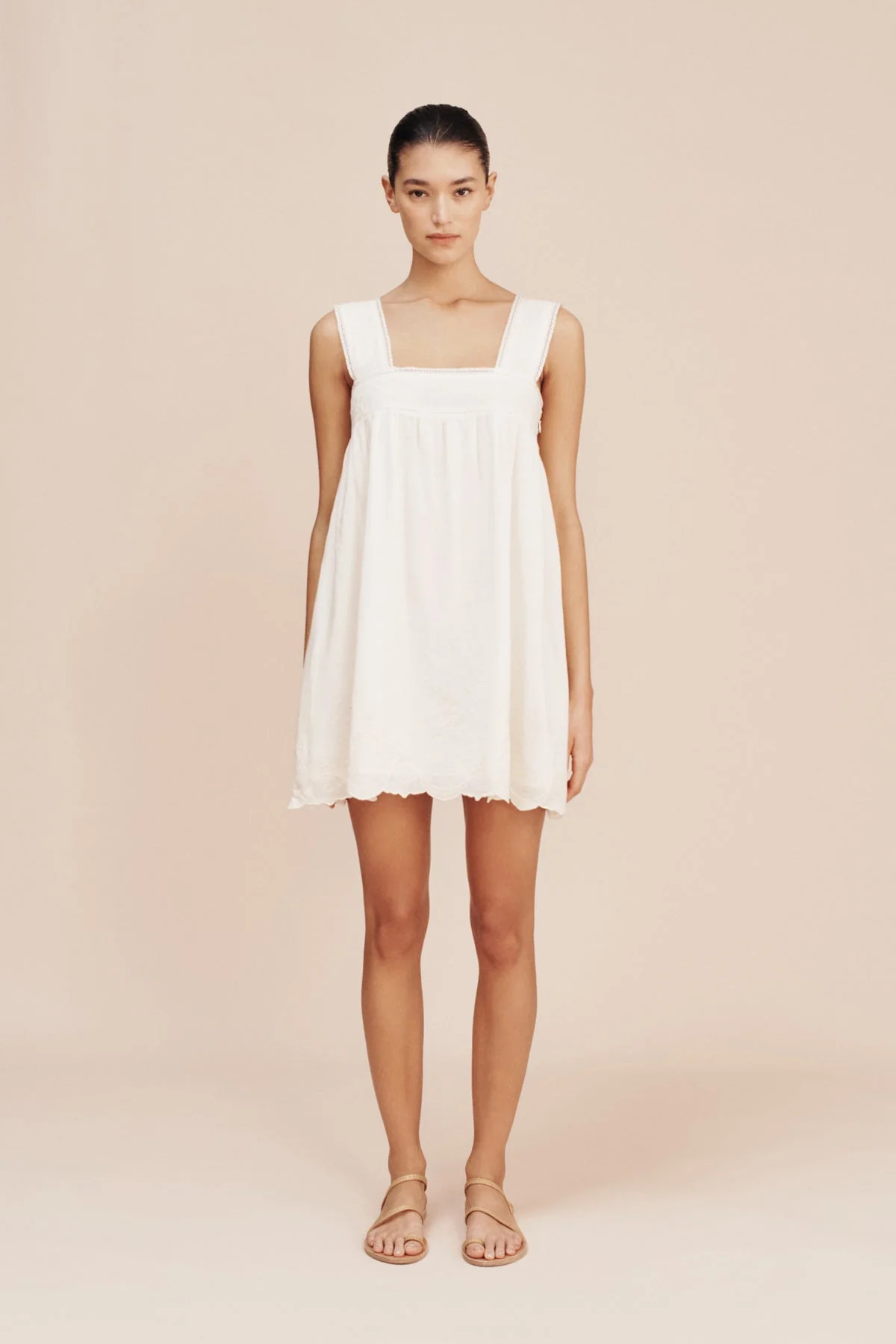 MYLAH MINI DRESS - CREAM | POSSE (US)