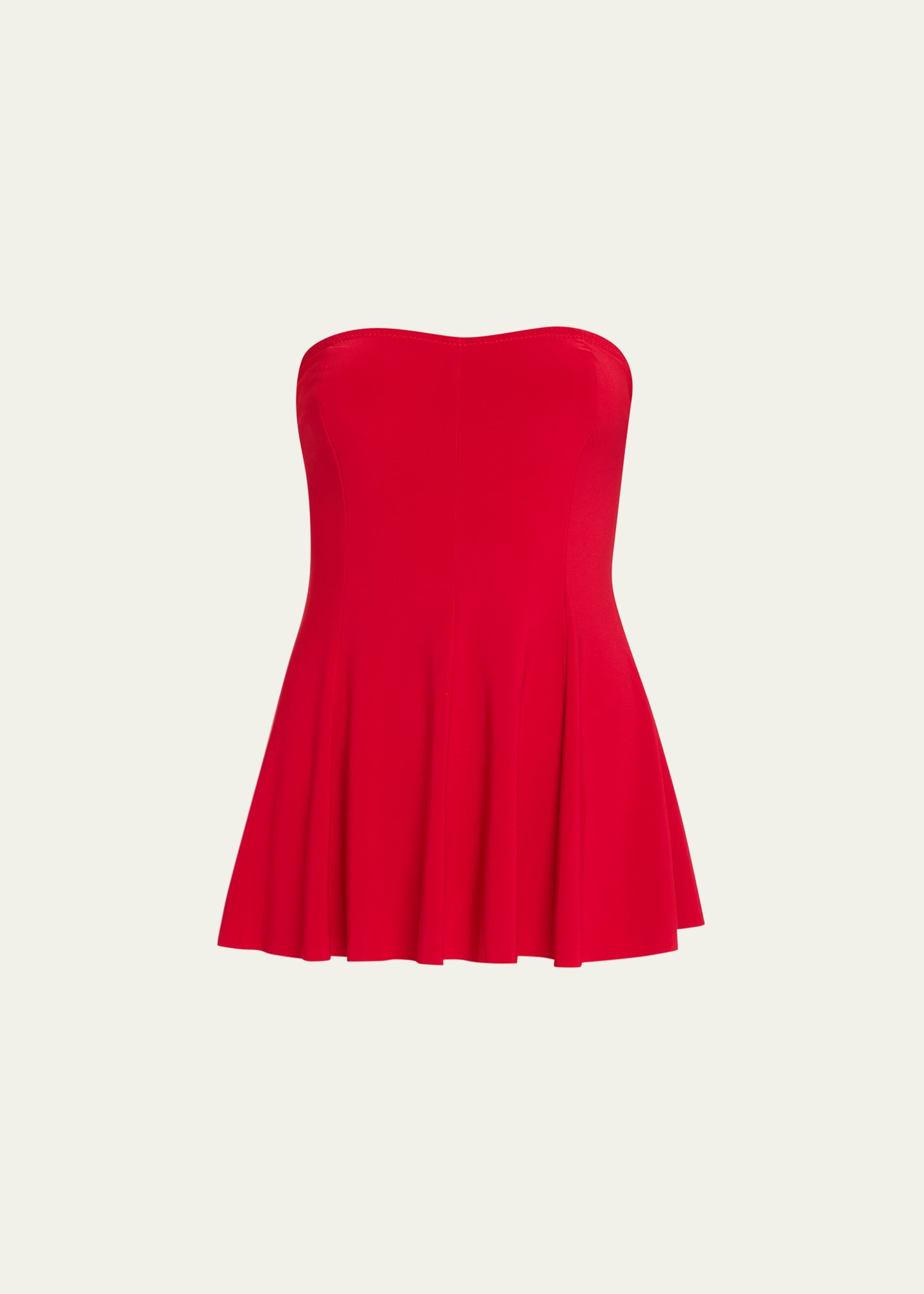 Norma Kamali Strapless Flared Swimdress | Bergdorf Goodman