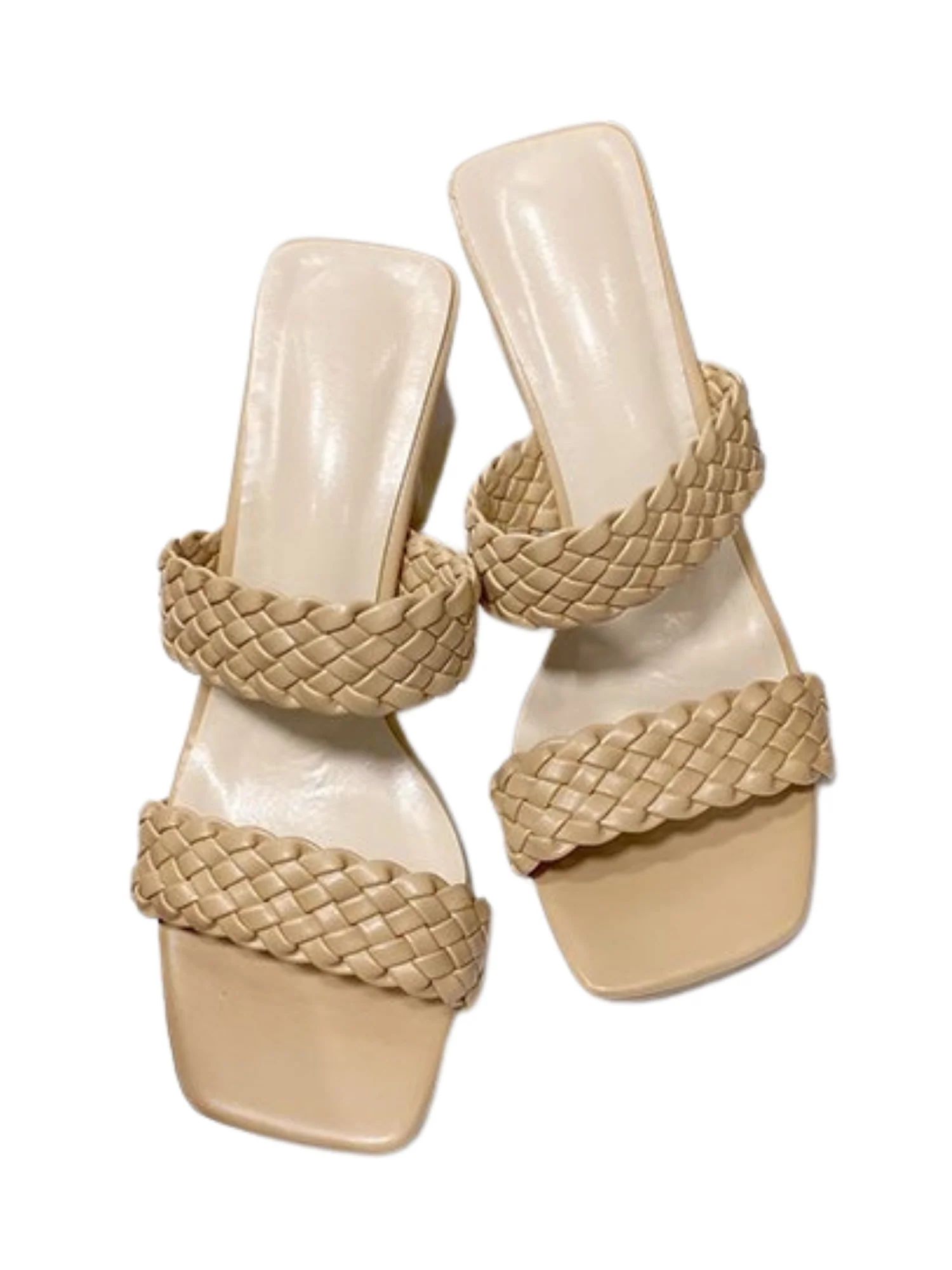 'Tasha' Double Braided Straps Heeled Sandals (3 Colors) | Goodnight Macaroon