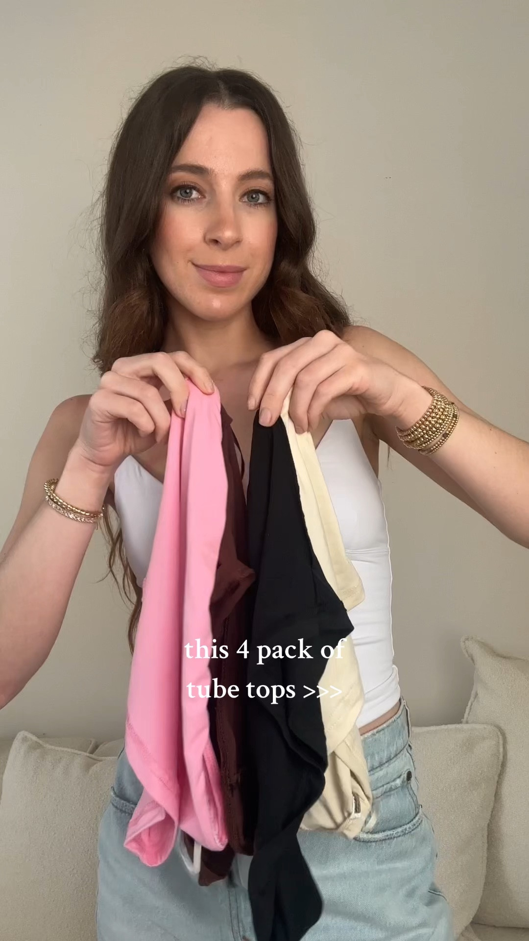 The cutest 4 pack of tube tops from amazon! I wear a size small in these for reference! 

#LTKFindsUnder50 #LTKVideo #LTKStyleTip