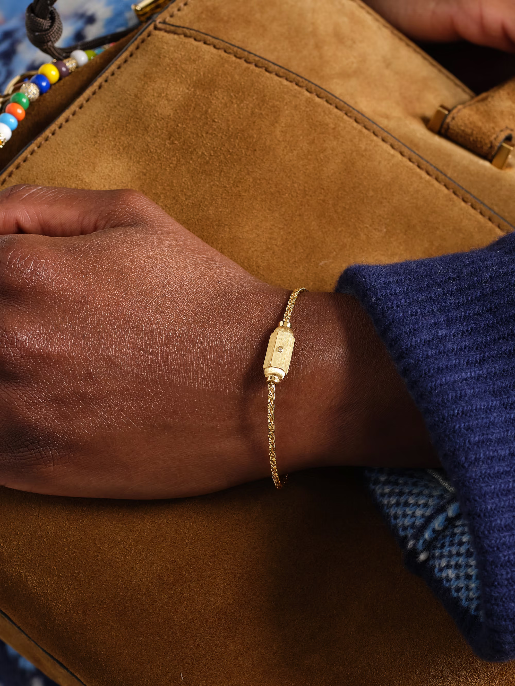 Micro Coco 18-karat gold diamond bracelet | NET-A-PORTER (US)