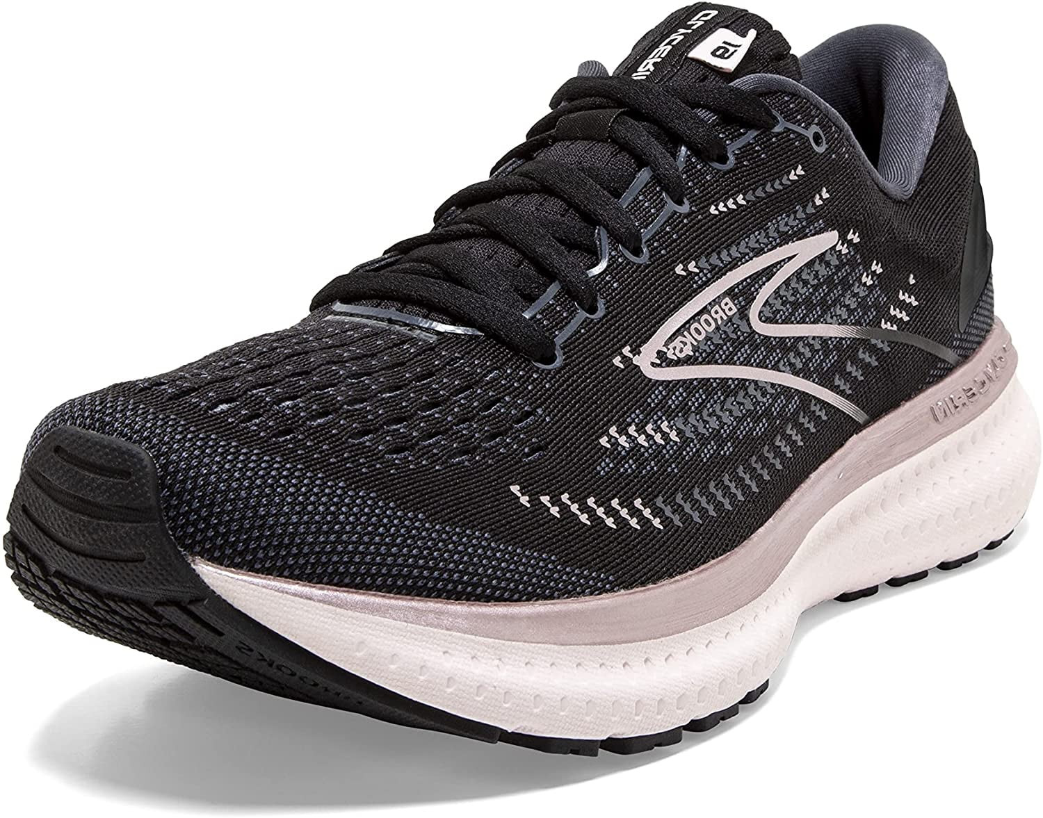 Brooks Womens Glycerin 19 Neutral Running Shoe 8 Black/Ombre/Metallic - Walmart.com | Walmart (US)