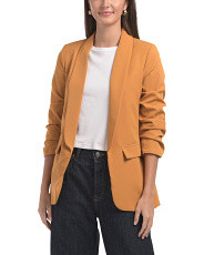Made In Italy Ruched Sleeve Blazer | Clothing | Marshalls | Marshalls