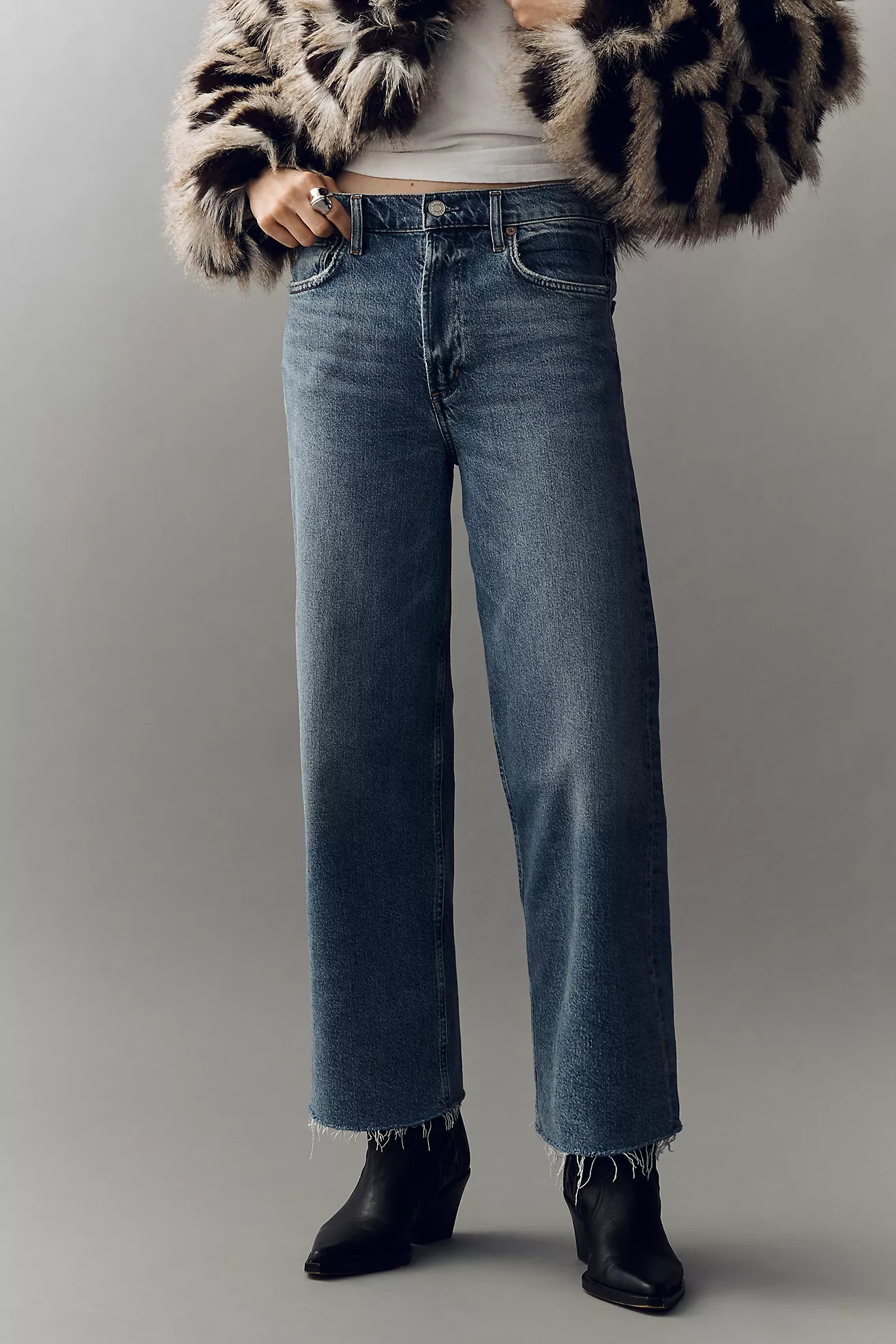 Ren High-Rise Crop Wide-Leg Jeans | Anthropologie (US)