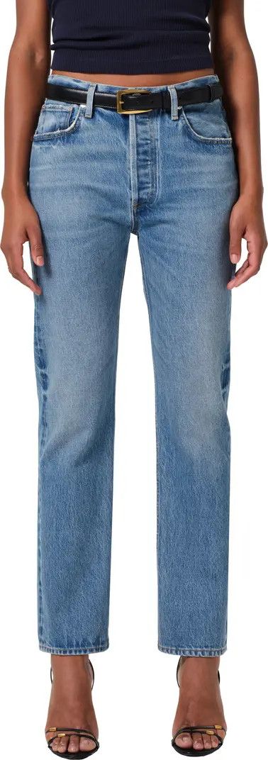 Blaine High Waist Ankle Straight Leg Jeans | Nordstrom