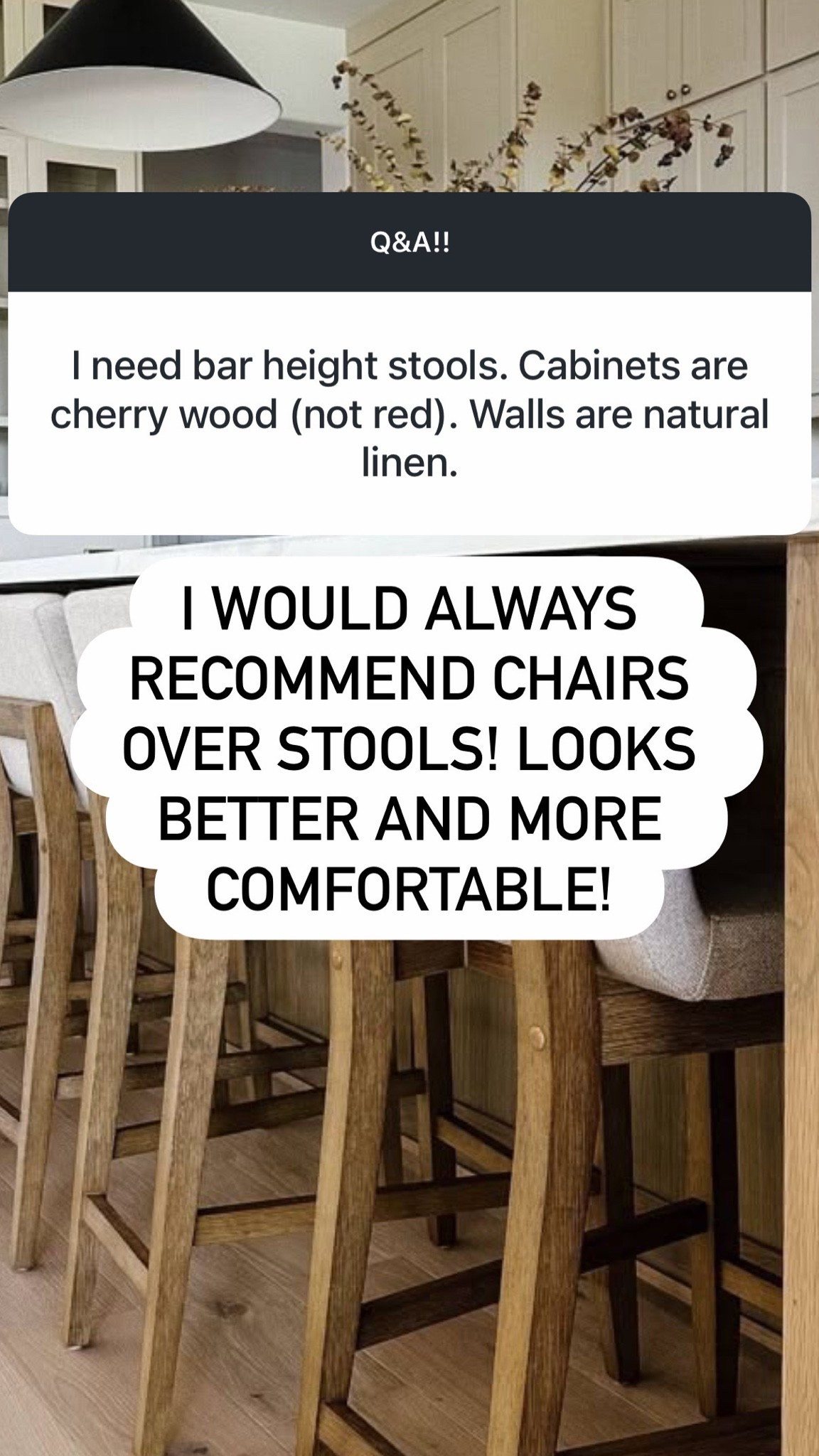 Bar chairs!