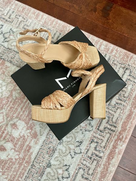 Ordered a size 6 and they fit true to size! | raffia heels, summer heels, sandals, spring shoes, vacation shoes, platform heel, block heel 

#LTKFind #LTKshoecrush #LTKSeasonal