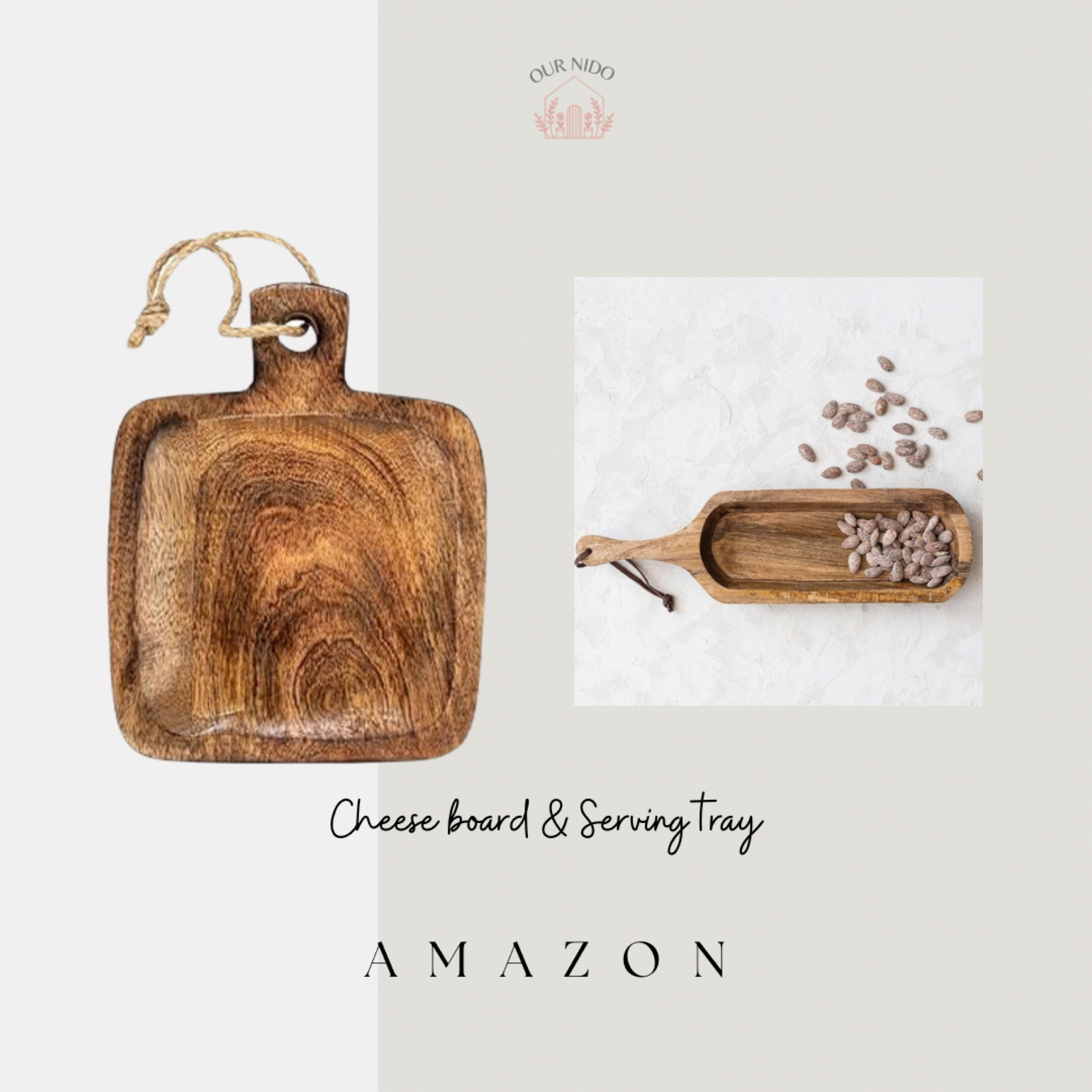 Amazon wood serving trays & cheese board 

#LTKHome
