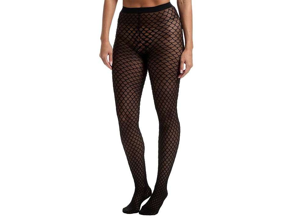 Wolford Velvet Net Illusion Women's Tights Hose Black/Black : XS (4'11"-5'3" - 99-143 lbs), Elastane/Polyamide/Polyester | Zappos