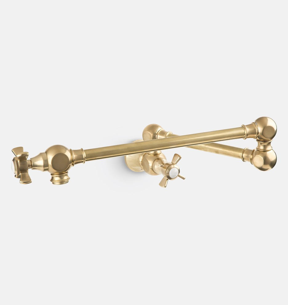 Connor Cross Handle Wall Mount Pot Filler | Rejuvenation