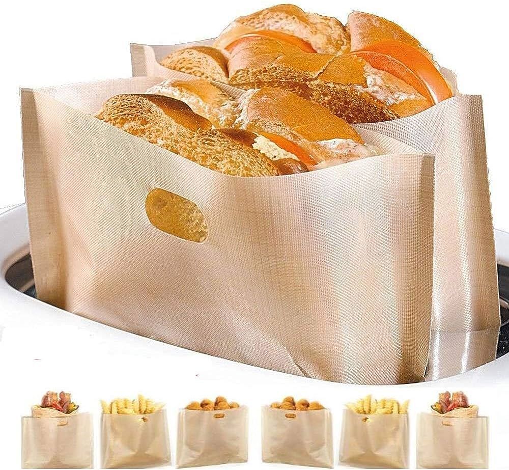 Non Stick Toaster Bags Reusable and Heat Resistant Easy to Clean,Perfect for Grilled Cheese Sandw... | Amazon (US)