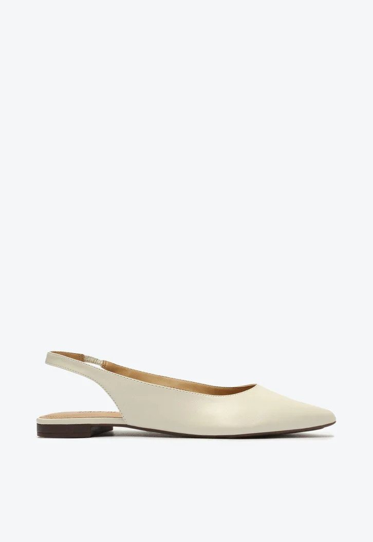 Sapatilha Branca Anacapri Slingback Bico Fino | ZZ Mall (BR)