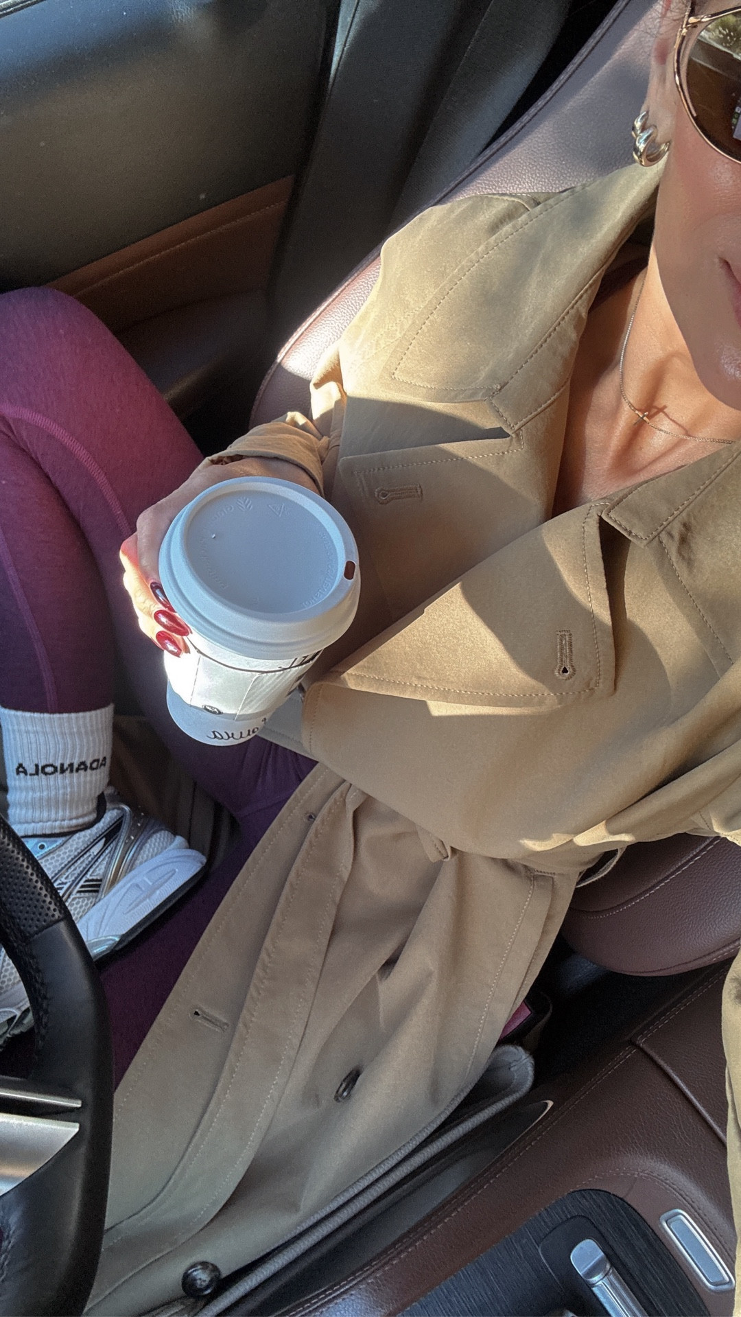 School drop off fall transitional ootd — wearing xs in active set, trench size xs, sneakers tts 🍂🌰 

trench season 
Trench coat 
Ootd 
Outfit ideas 
Activewear 
Workout outfit 
Pilates outfit  
Errands outfit 
Mom style 
Casual ootd 
Petite outfit 
ASICS 
sneakers 
Coffee run 
Fall outfit ideas 
Fall outfit 
Easy fall outfit #LTKStyleTip

#LTKSeasonal #LTKActive