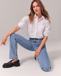 Women's Ultra High Rise 90s Straight Jean | Women's Bottoms | Abercrombie.com | Abercrombie & Fitch (US)