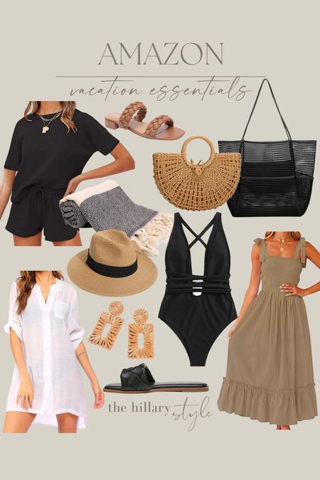 Amazon Vacation Essentials: whether you’re escaping winter weather or planning a spring break getaway, Amazon has a great selection of sundresses, cover-ups, sandals, beach bags, swimwear, sun hats, etc. Shop some of my favorite vacation essentials! #founditonamazon

#LTKtravel #LTKFind #LTKfit