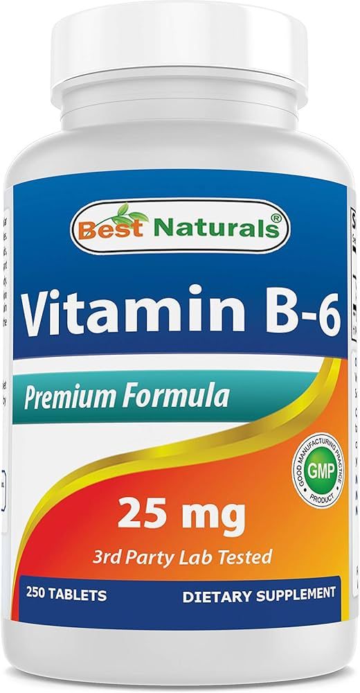 Best Naturals Vitamin B-6 25 Mg Tablets, 250 Count | Amazon (US)