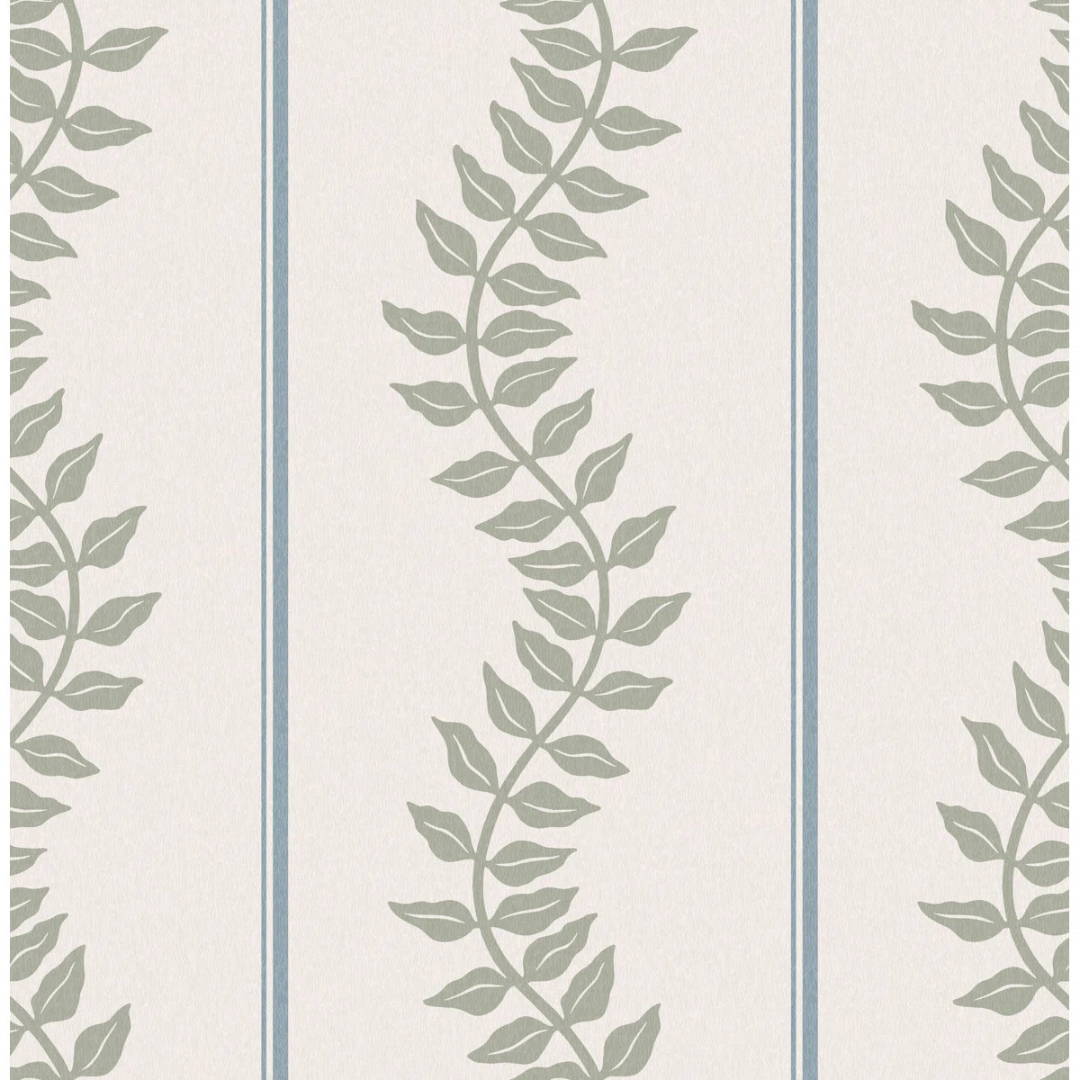 Laurel Leaf Stripe Sky & Green Wallpaper | Wayfair North America
