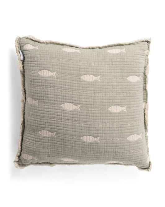 20x20 Fish Pillow | TJ Maxx