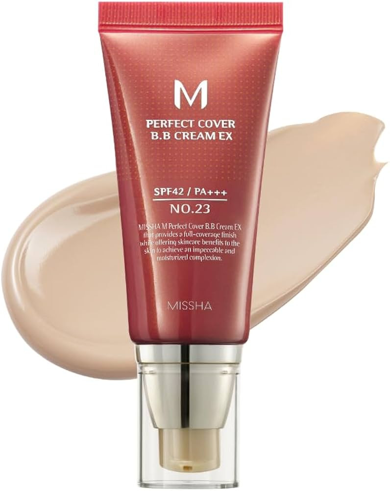 MISSHA - Perfect Cover BB Cream 50 ml | Tono #23 Natural Beige | SPF 42 PA+++ Protección Solar |... | Amazon (ES)