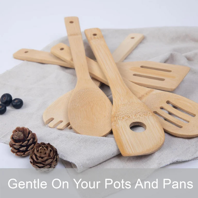 Mainstays 100% Natural Bamboo Tool and Gadgets 5 Pieces Utensil Set | Walmart (US)