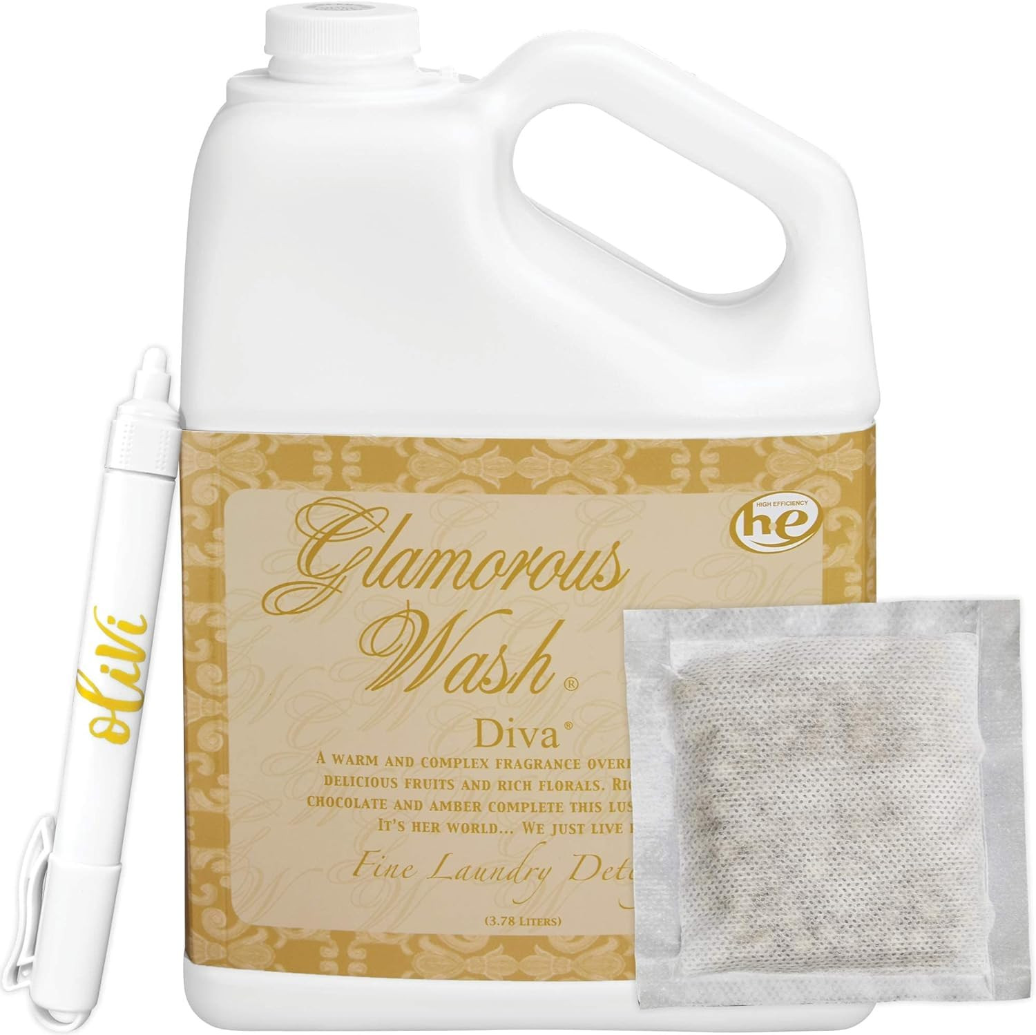 Tyler DIVA Glamorous Wash Laundry Detergent - 1 Gallon - With Olivi Stain Remover Pen - Fresh Sce... | Amazon (US)