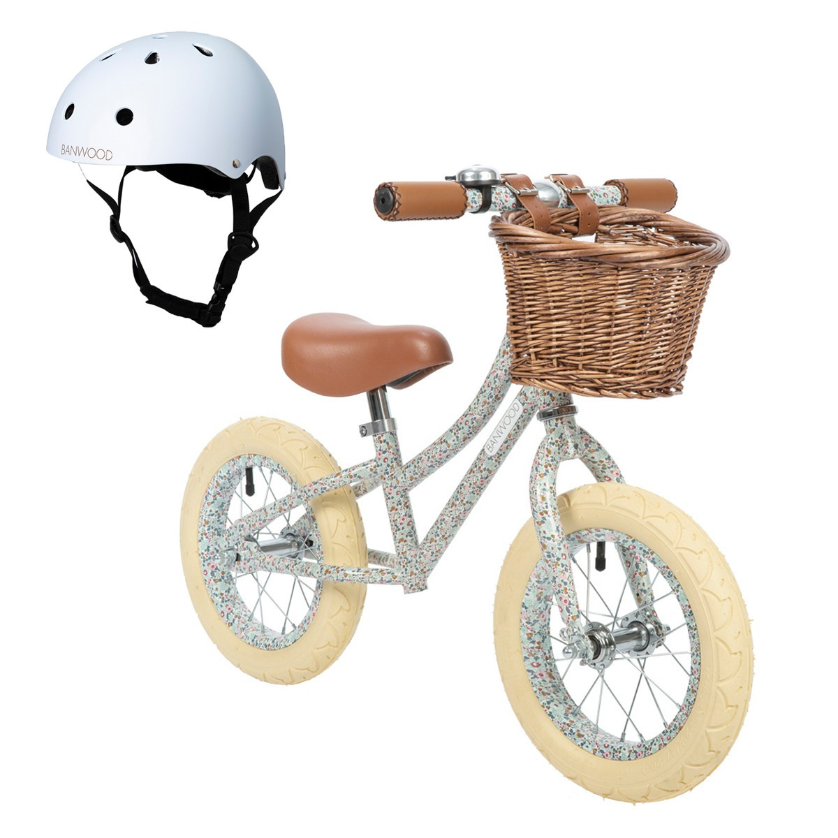 Banwood Bikes First Go! Liberty London Betsy Balance Bike with FREE Classic Helmet | The Tot