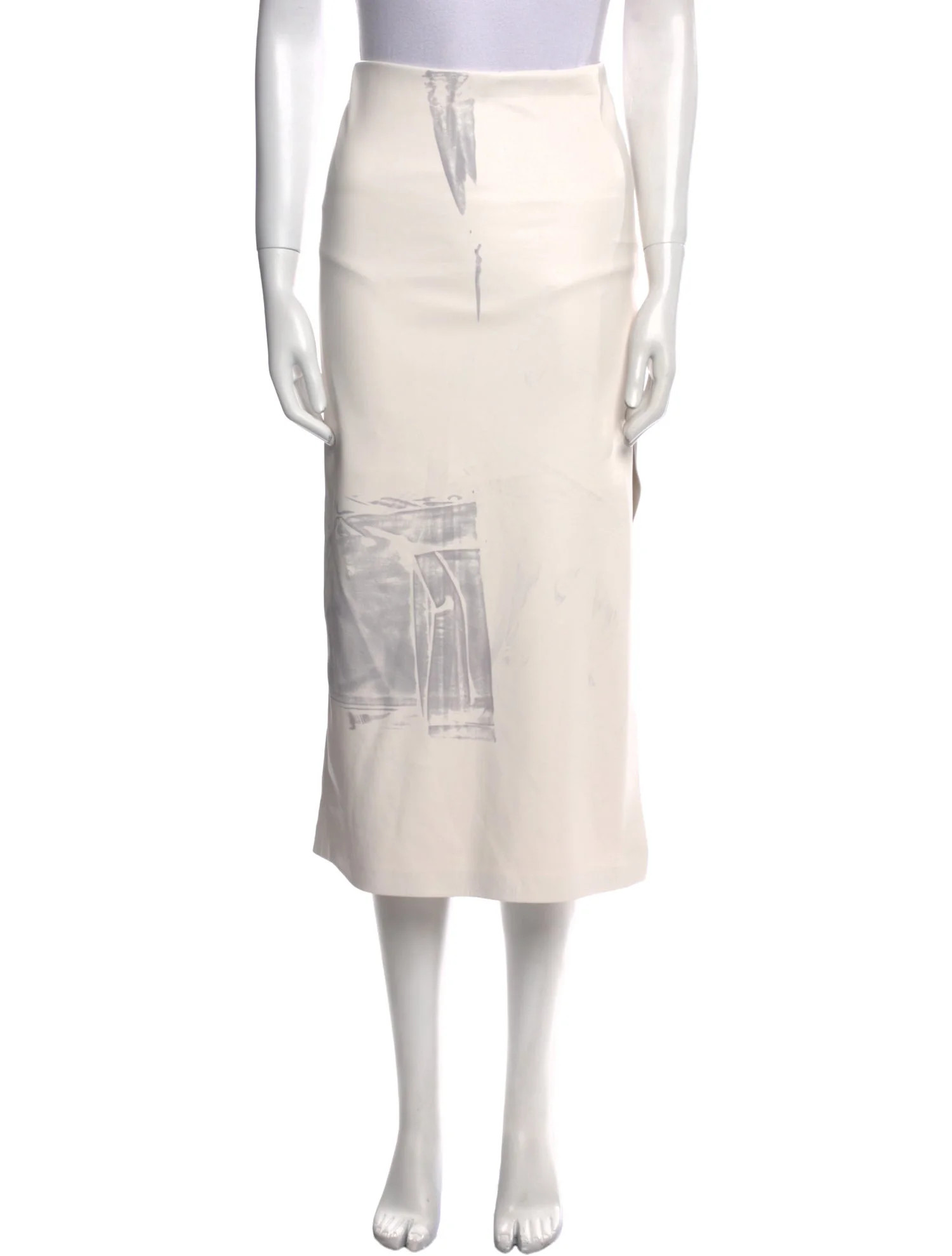 Faux Leather Midi Length Skirt | The RealReal