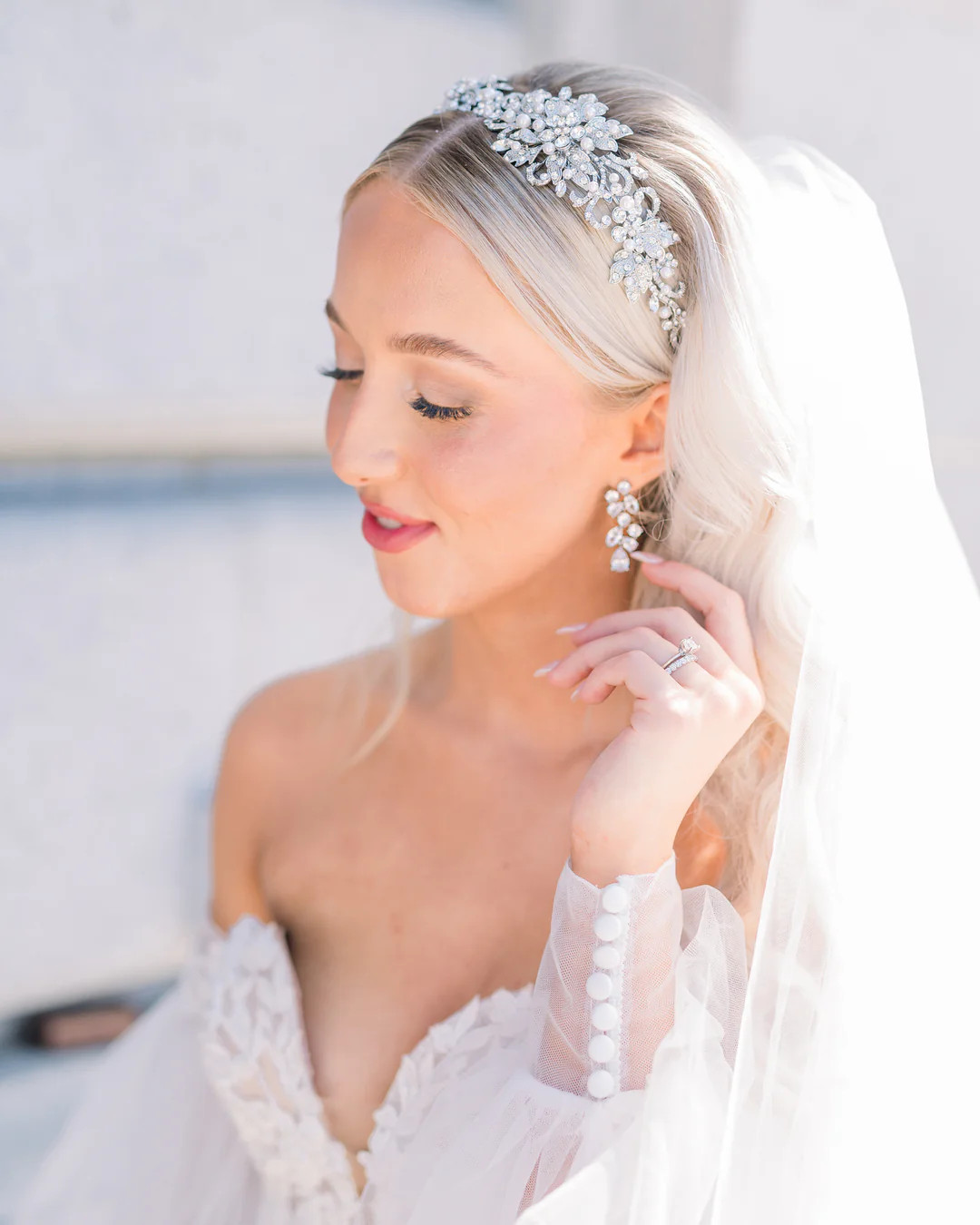 Scattered Vine CZ Earrings | Dareth Colburn