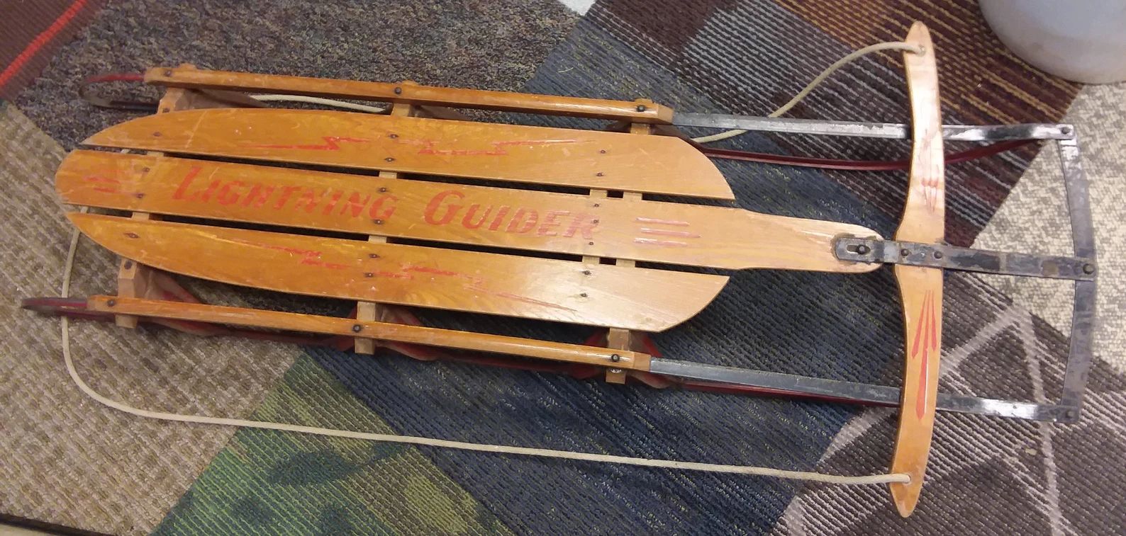 Vintage Lightning Glider Wooden Sled | Etsy (US)