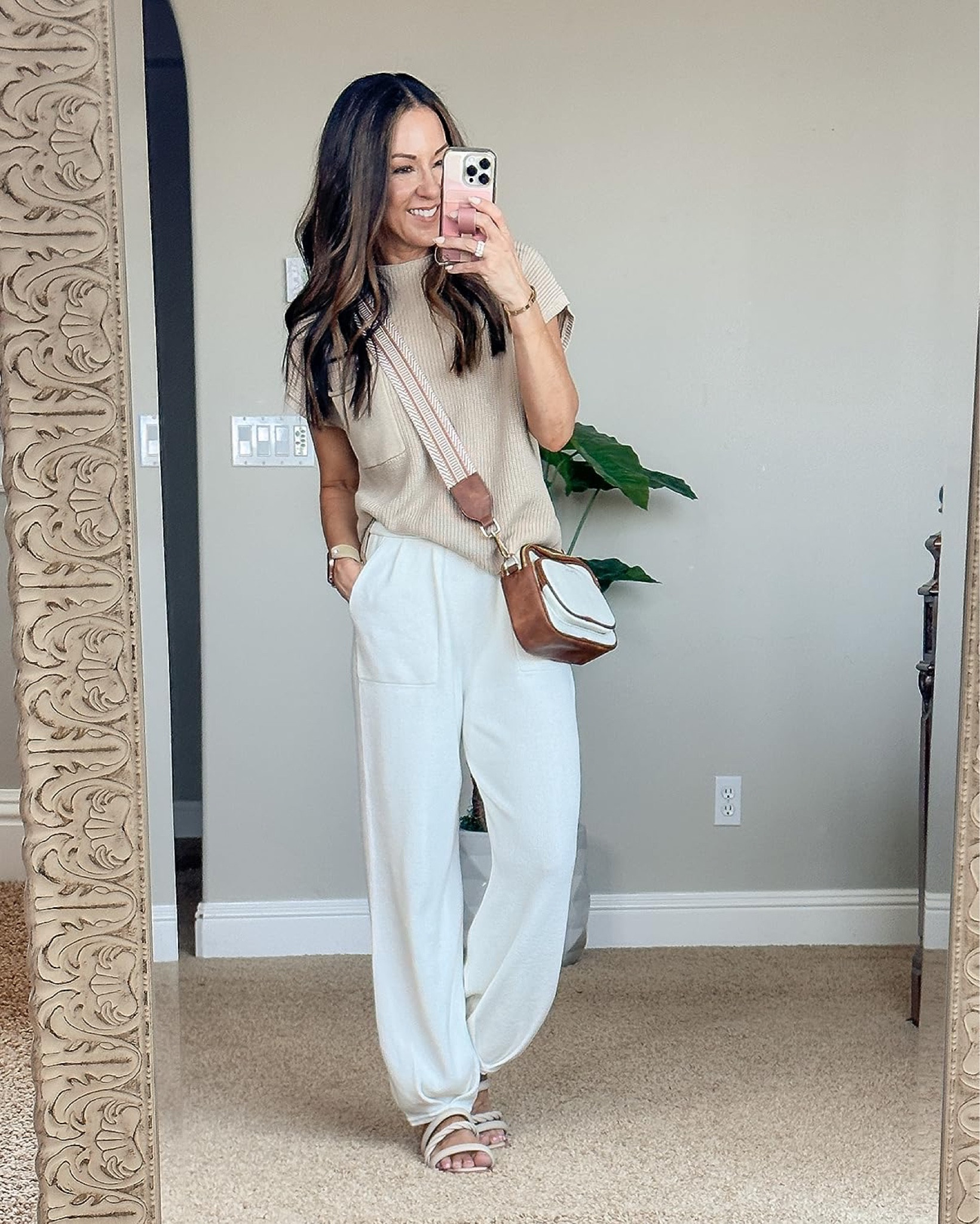 Early Fall Outfit Idea 

Knit sweater vest  casual  late summer outfit  early fall outfit  everyday look  natural  two piece outfit  loungewear  elevated casual  crossbody bag  EverydayHolly 

#LTKStyleTip #LTKSeasonal