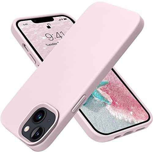 OTOFLY Designed for iPhone 13 Case, Silicone Shockproof Slim Thin Phone Case for iPhone 13 6.1 inch Ice Pink | Amazon (US)