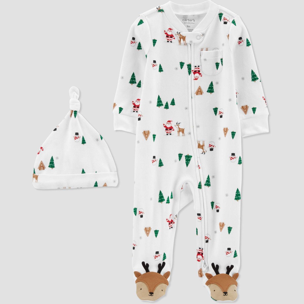 Carter's Just One You®️ Baby Santa Reindeer Sleep N' Play - White | Target