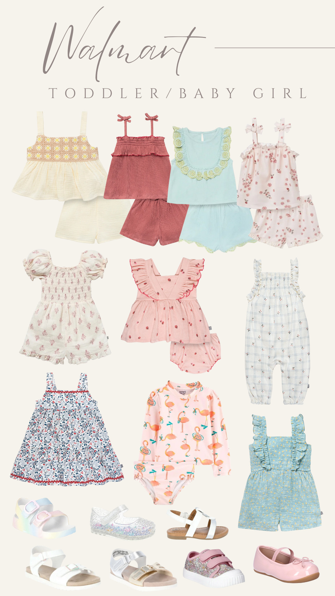 Recent Walmart finds I'm loving for girls, there's a ton of matching options for baby and girl sizes which I love! Banks is very into shoes right now so loving these options under $10. 

 #LTKSeasonal #LTKSaleAlert #LTKFindsUnder50